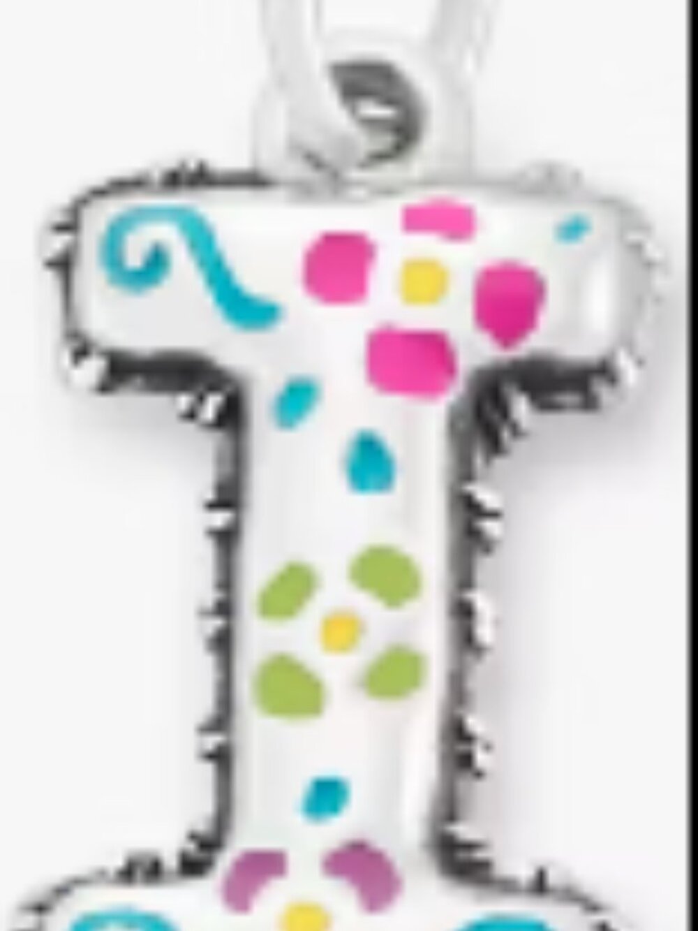 James Avery Enamel Consuela Floral Initial Charm